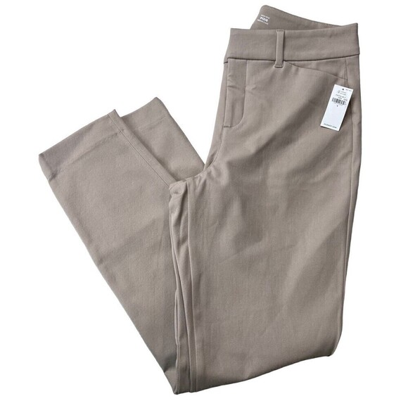 Old Navy Pants Womens 4 Beige Pixie High Rise Pockets Chino NEW - Picture 1 of 9